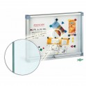 Vitrina para anuncios superficie blanca puertas cristal seguridad