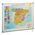 Mapa de España con marco de aluminio