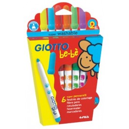 Rotuladores Giotto Bebe 6 Colores Rotuladores Giotto Bebe 6 Colores