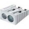 Sacapuntas de aluminio,2 bocas 