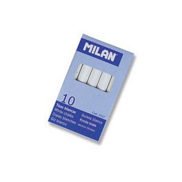 Tizas Milán blanca de 10 unidades Tizas Milán blanca de 10 unidades