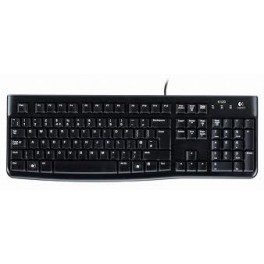 Teclado Logitech puerto USB en negro Teclado Logitech puerto USB en negro