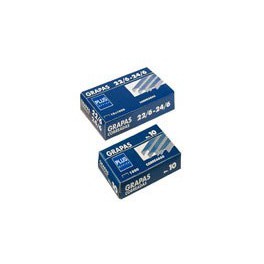 Grapas Plus Office 22/6- 24/6 ,Cobreada Envase 10 cajitas de 1000 grapas c/u Grapas Plus Office 22/6- 24/6 ,Cobreada Envase 10 cajitas de 1000 grapas c/u