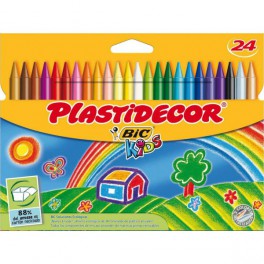 Plastidecor. Cantidad 24 ceras Plastidecor. Cantidad 24 ceras
