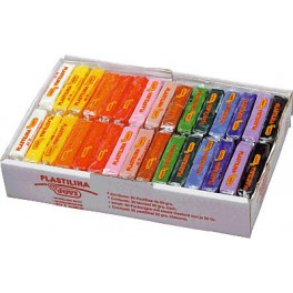 Plastilina pequeña, Caja de 30 plastilinas, colores surtidos Plastilina pequeña, Caja de 30 plastilinas, colores surtidos