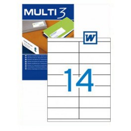 Etiquetas Multi 3 105X40MM Etiquetas Multi 3 105X40MM